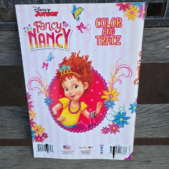 Disney Fancy Nancy Color and Trace Book - Pink, Yellow, Green - Picture 2 of 4